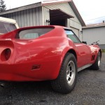 Corvette Stingray C3, 1970 model, ombygd til 1980 karosseri.  350 motor, th400 gear, ca 430 hk. 1.g. reg. i Norge 15.06.01 i Skien.