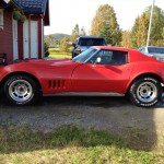 Corvette Stingray C3, 1970 model, ombygd til 1980 karosseri.  350 motor, th400 gear, ca 430 hk. 1.g. reg. i Norge 15.06.01 i Skien.