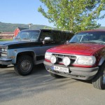 Chevrolet Surburban V20 4x4 1989 mod og Ford Explorer 1989 mod.